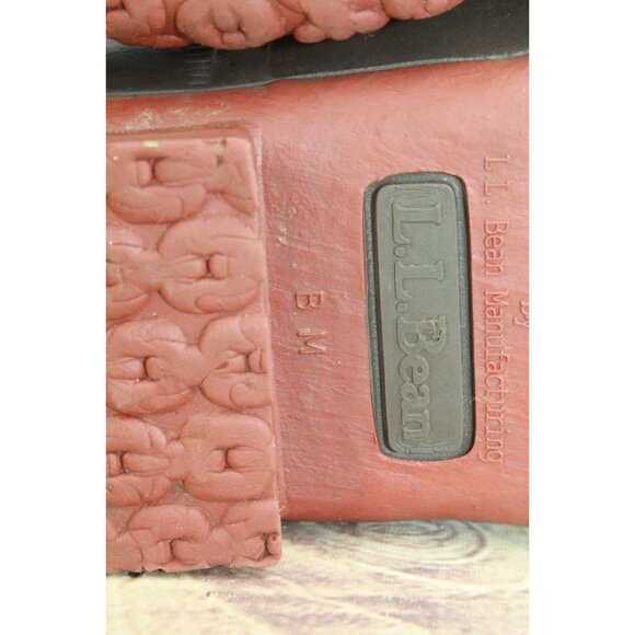 LL Bean Bean Boot Bison Dark Brown Brick Red Size 6 M - Picture 8 of 10